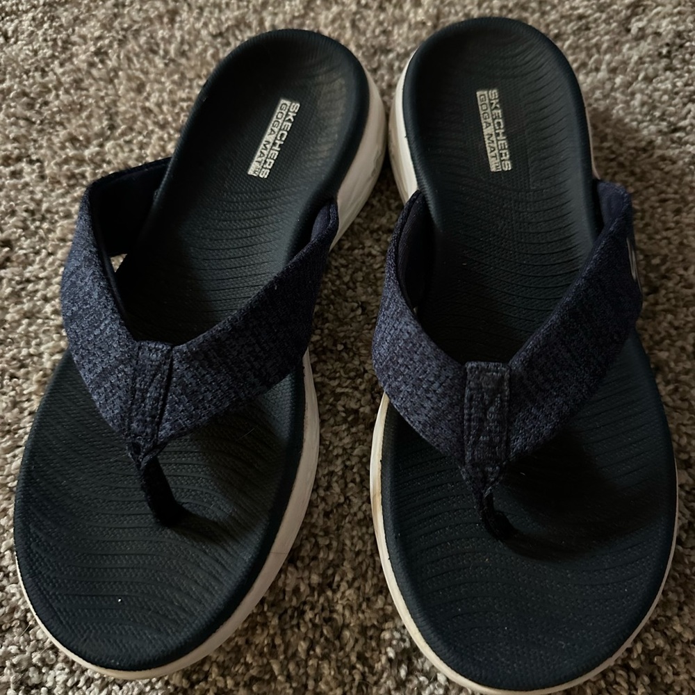 Skechers  Blue Flip Flops